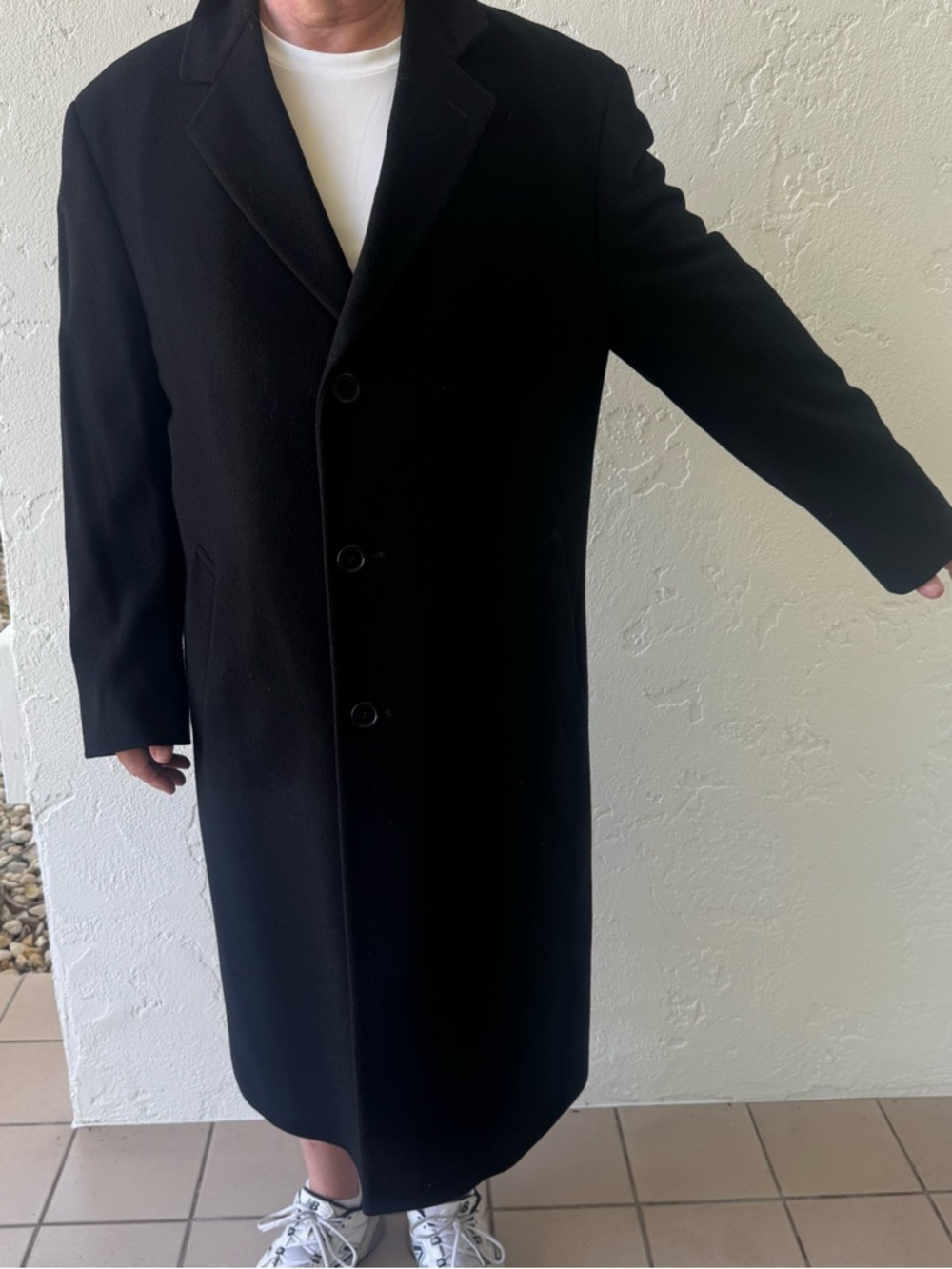 Brooks Brothers Black Long Trench Coat